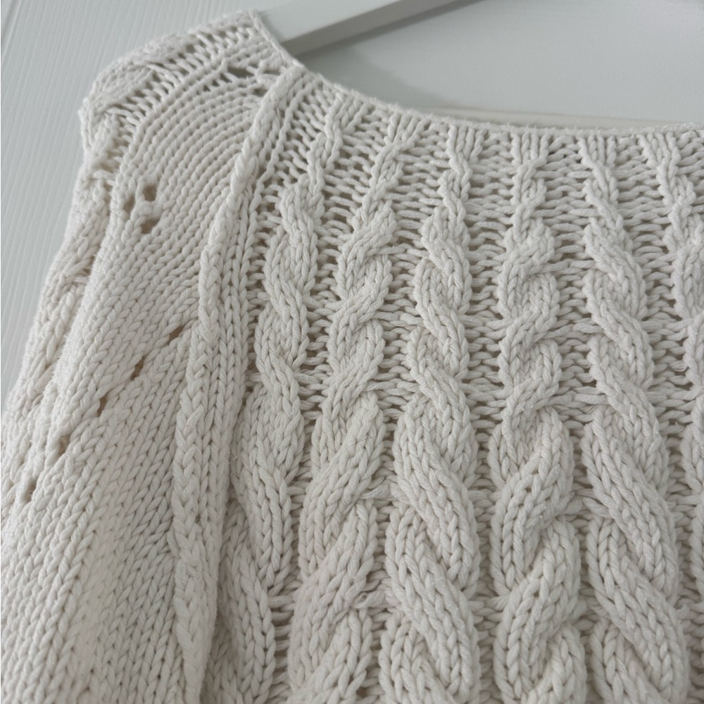 NWT Free People Cable Knit Sweater